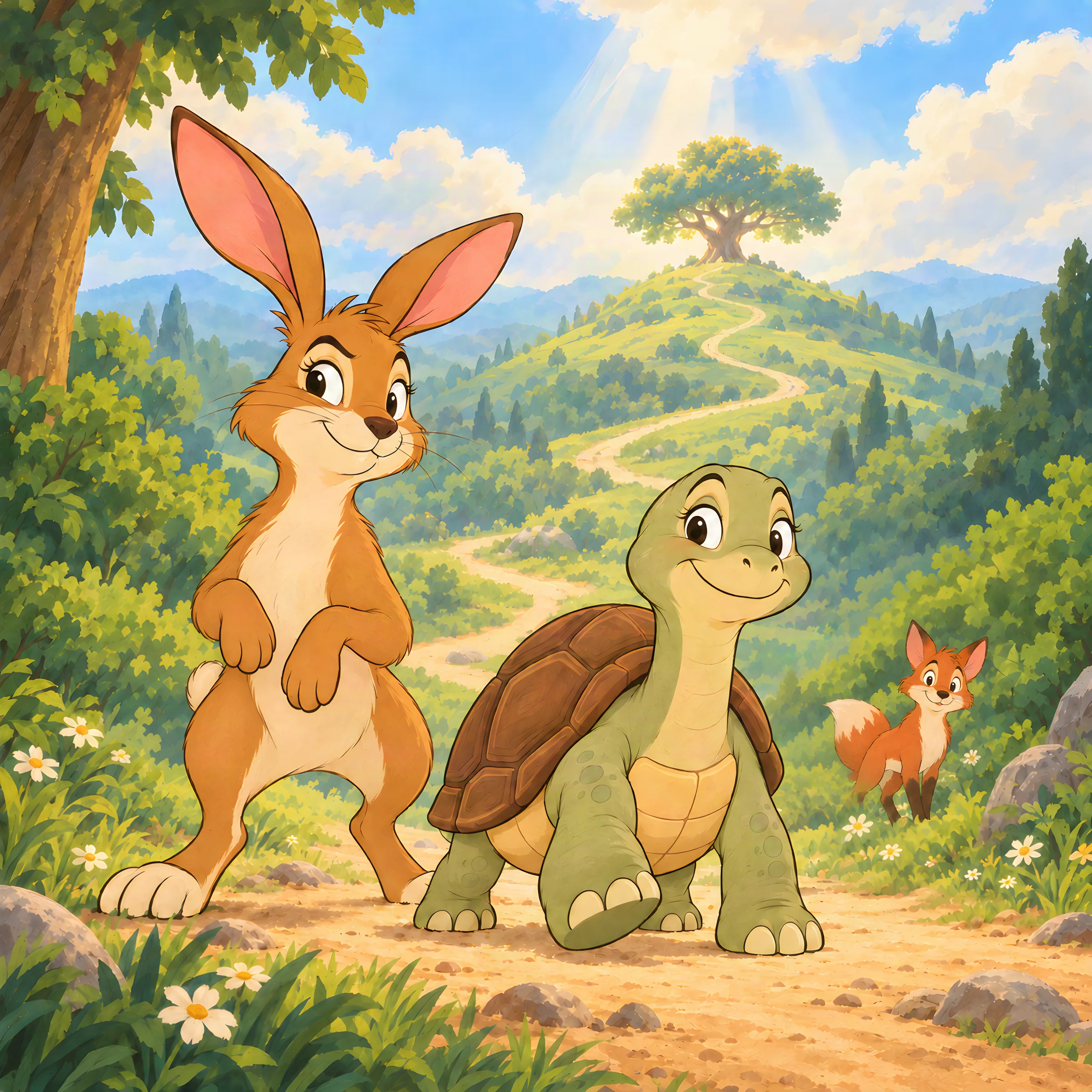 Cover art for The Hare and the Tortoise